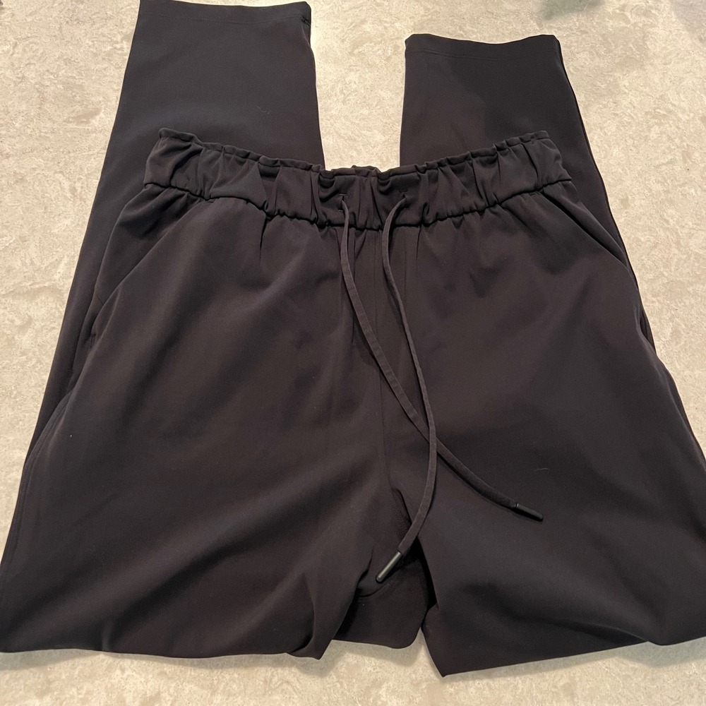 Lululemon On the Fly 7/8 Pant Black Luxtreme High Rise Drawstring Trousers - Picture 5 of 9